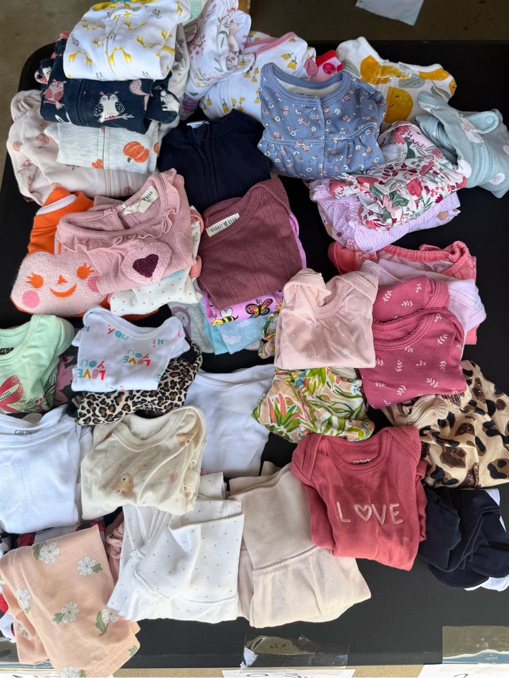 Mixed Baby Girl Onesies Pack - Pink, White, Floral, Coral
